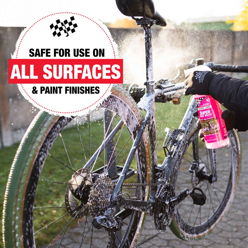 Finish Line Super Bike Wash â€“ Professional Biodegradable Bicycle Cleaner with Advanced Cleaning Agents and Rust Inhibitors â€“ Safe on All Components â€“ 1 Liter Spray Bottle - Image 4